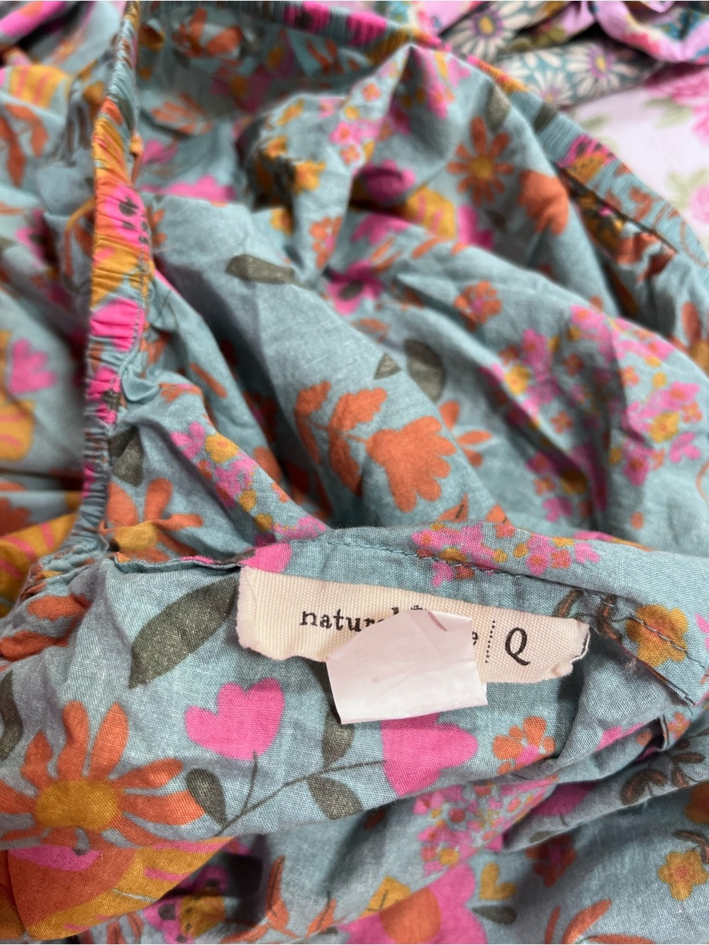 NATURAL LIFE Mix and Match Pastel Floral Cotton Sheet Set - Picture 13 of 16